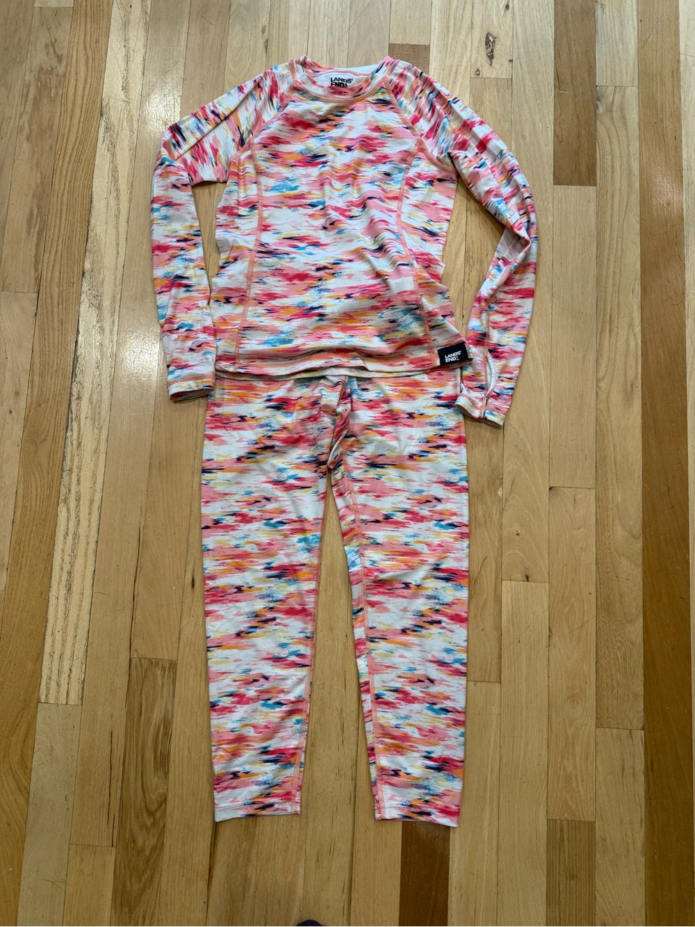 Lands End girls base layer size 8